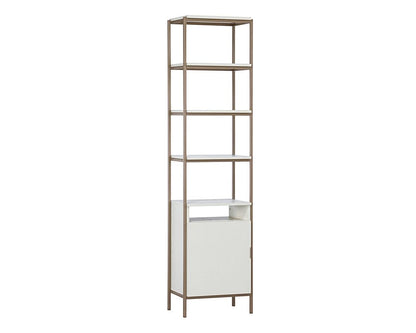 Sunpan - Artezia Ambrose Modular Bookcase Small - Champagne Gold - Cream - 107645 view 1