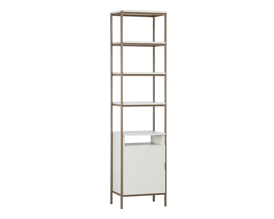 Sunpan - Artezia Ambrose Modular Bookcase Small - Champagne Gold - Cream - 107645 view 1