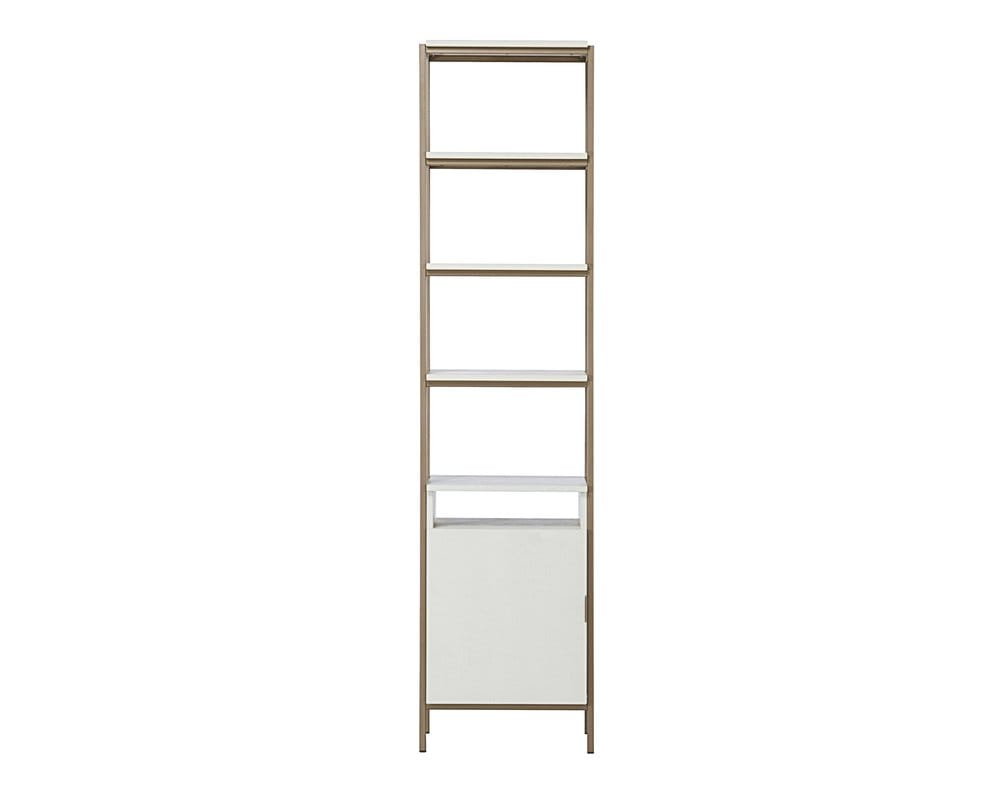 Sunpan - Artezia Ambrose Modular Bookcase Small - Champagne Gold - Cream - 107645 view 2