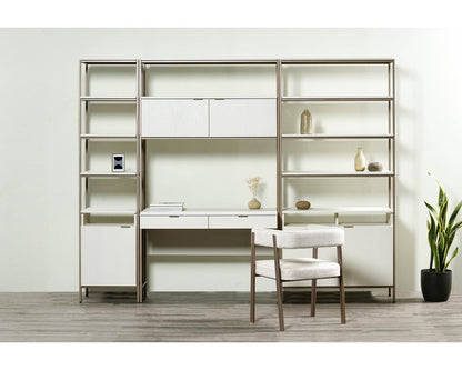 Sunpan - Artezia Ambrose Modular Bookcase Small - Champagne Gold - Cream - 107645 view 4