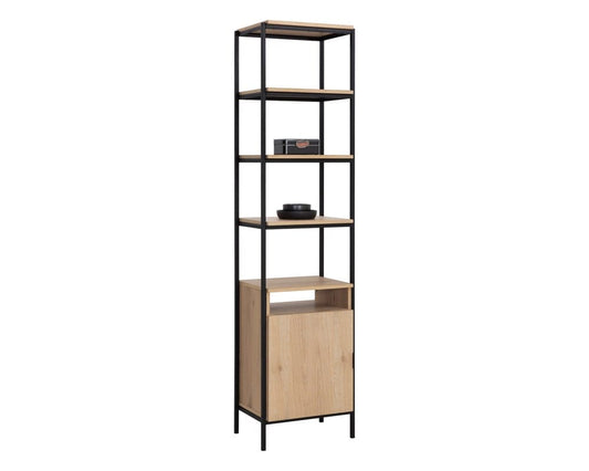 Sunpan - Artezia Ambrose Modular Bookcase Small - Rustic Oak - Black - 108793_CLOSEOUT view 1