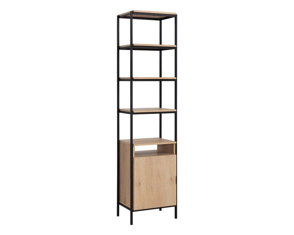 Sunpan - Artezia Ambrose Modular Bookcase Small - Rustic Oak - Black - 108793_CLOSEOUT view 2
