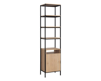 Sunpan - Artezia Ambrose Modular Bookcase Small - Rustic Oak - Black - 108793_CLOSEOUT view 2