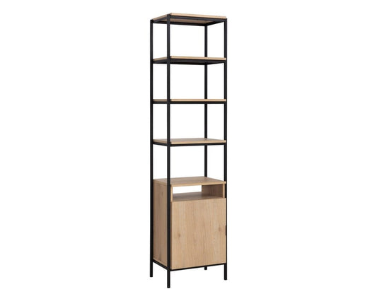 Sunpan - Artezia Ambrose Modular Bookcase Small - Rustic Oak - Black - 108793_CLOSEOUT view 2