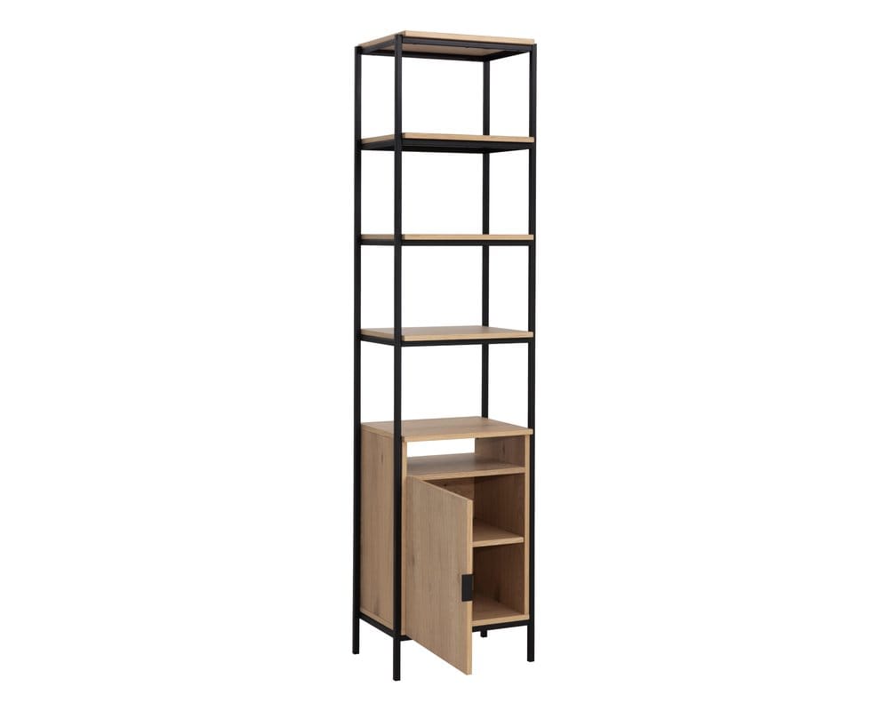 Sunpan - Artezia Ambrose Modular Bookcase Small - Rustic Oak - Black - 108793_CLOSEOUT view 3