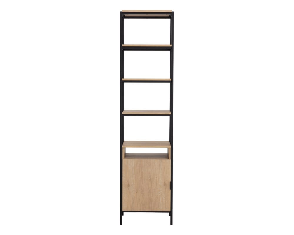 Sunpan - Artezia Ambrose Modular Bookcase Small - Rustic Oak - Black - 108793_CLOSEOUT view 4