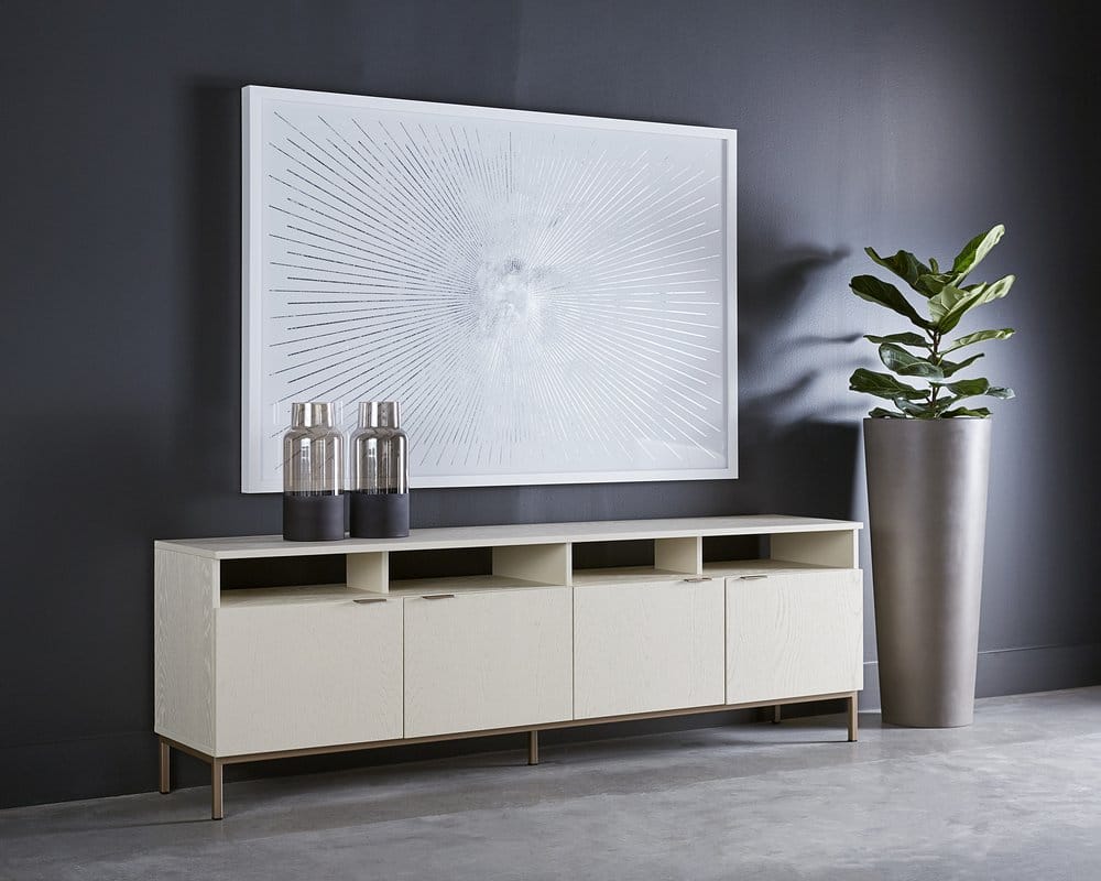 Sunpan - Artezia Ambrose Modular Media Console And Cabinet - Champagne Gold - Cream - 107172 view 4