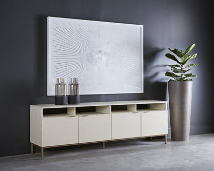 Sunpan - Artezia Ambrose Modular Media Console And Cabinet - Champagne Gold - Cream - 107172 view 4