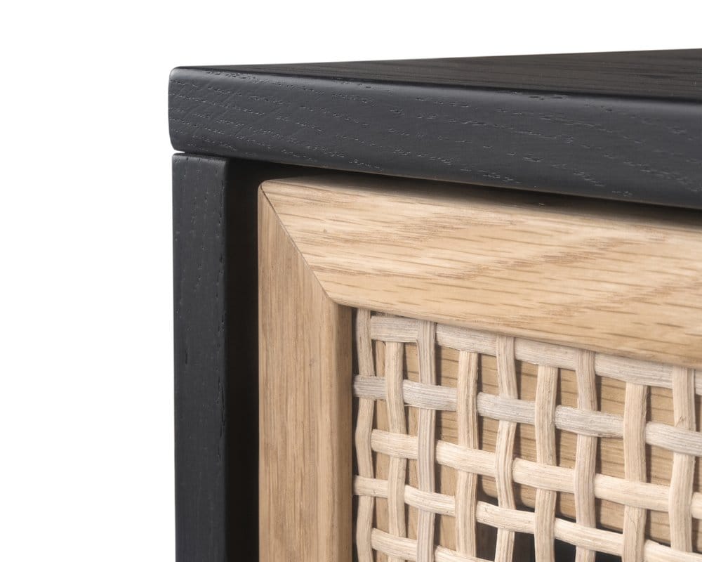 Sunpan - Artezia Avida Sideboard - Large - Gold - Black/Natural - 108075_CLOSEOUT view 6