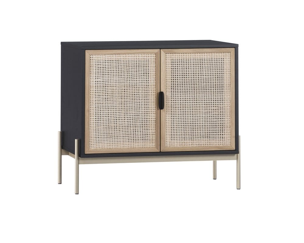 Sunpan - Artezia Avida Sideboard - Small - Gold - Black/Natural - 106836 view 1