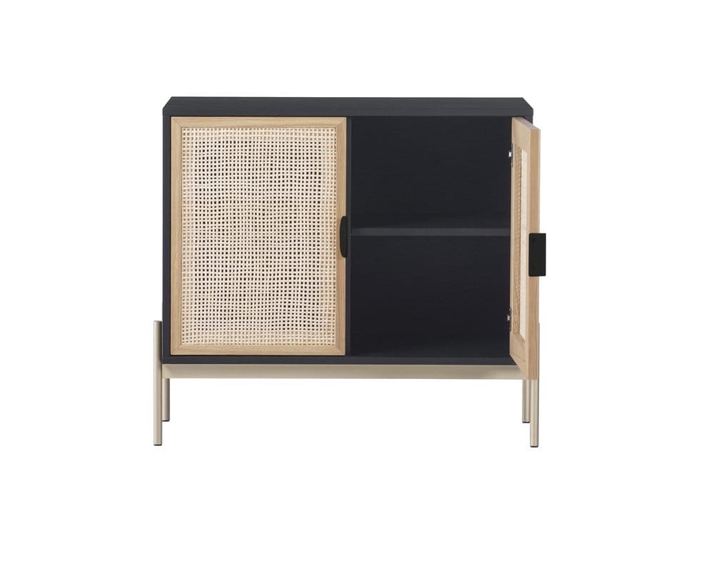 Sunpan - Artezia Avida Sideboard - Small - Gold - Black/Natural - 106836 view 3