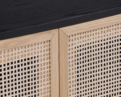 Sunpan - Artezia Avida Sideboard - Small - Gold - Black/Natural - 106836 view 6
