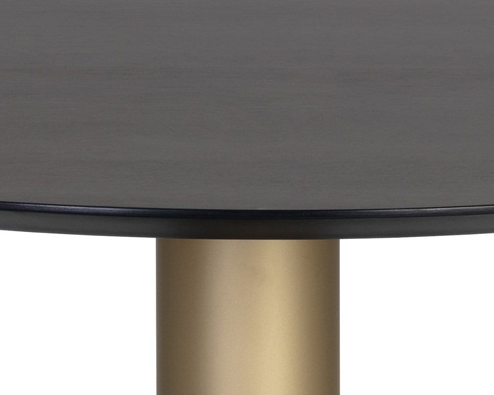 Sunpan - Artezia Monaco Bistro Table - Gold - Grey Marble / Charcoal Grey - 35.5in - 105878 view 5