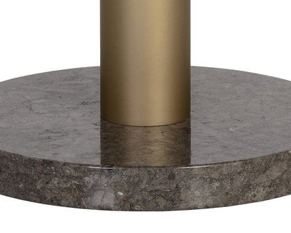 Sunpan - Artezia Monaco Dining Table - Gold - Grey Marble / Charcoal Grey - 48in - 105882 view 4