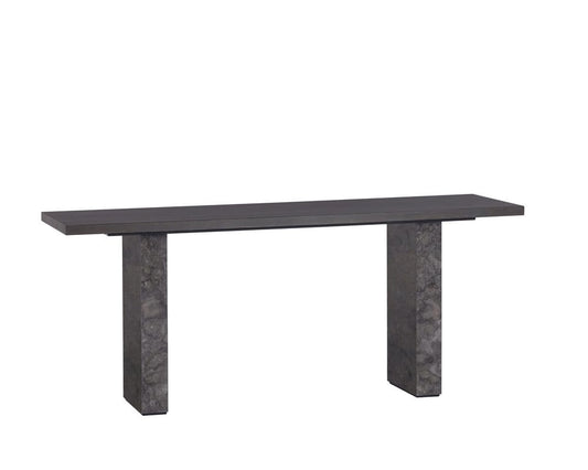 Sunpan - Artezia Rebel Console Table - Grey Marble / Charcoal Grey - 106828_CLOSEOUT view 1