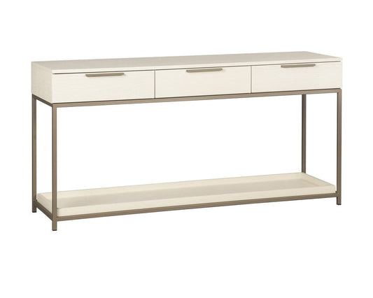 Sunpan - Artezia Rebel Console Table With Drawers - Champagne Gold - Cream - 108770_CLOSEOUT view 1