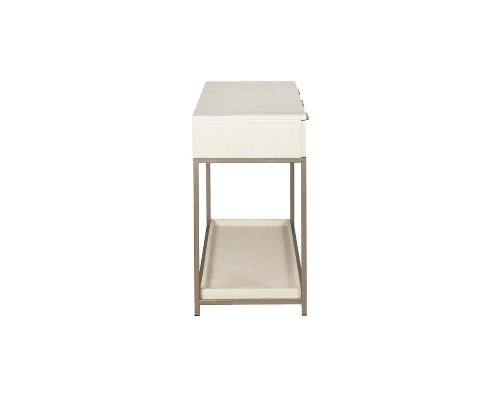 Sunpan - Artezia Rebel Console Table With Drawers - Champagne Gold - Cream - 108770_CLOSEOUT view 4