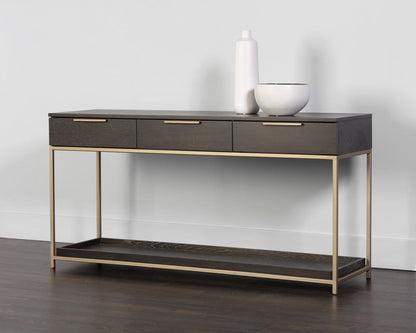 Sunpan - Artezia Rebel Console Table With Drawers - Gold - Charcoal Grey - 105889 view 4