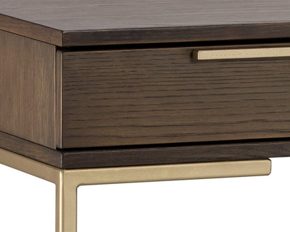 Sunpan - Artezia Rebel Desk - Gold - Raw Umber - 104610 view 5