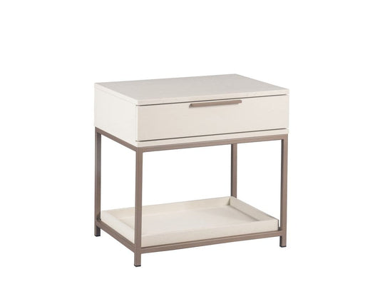 Sunpan - Artezia Rebel Nightstand Small - Champagne Gold - Cream - 108078 view 1