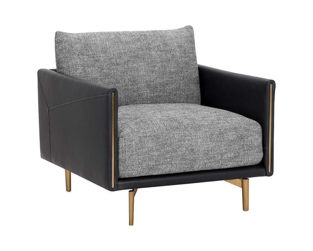 Sunpan - 5West Ashi Armchair - Nash Zebra / Coal Black - 110997 veiw 1