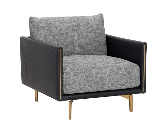 Sunpan - 5West Ashi Armchair - Nash Zebra / Coal Black - 110997 veiw 1