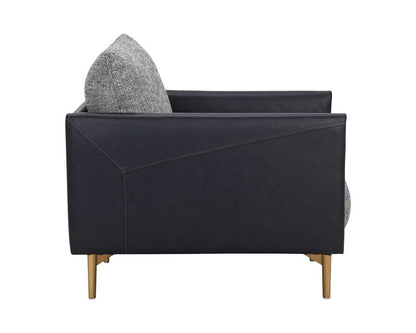 Sunpan - 5West Ashi Armchair - Nash Zebra / Coal Black - 110997 veiw 3