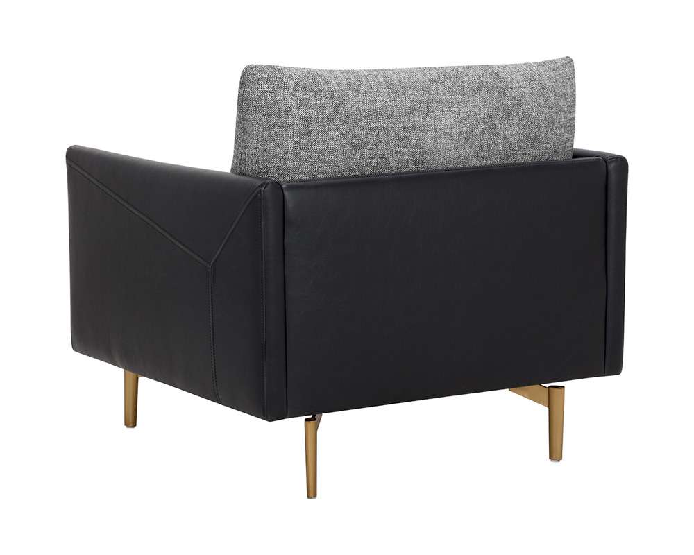 Sunpan - 5West Ashi Armchair - Nash Zebra / Coal Black - 110997 veiw 4