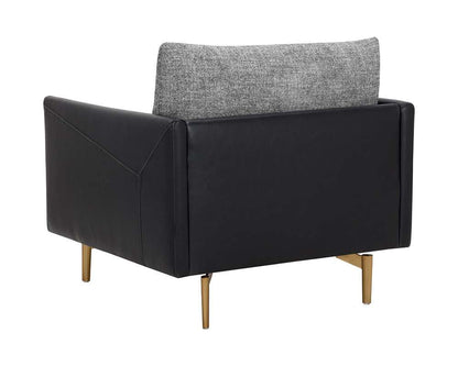 Sunpan - 5West Ashi Armchair - Nash Zebra / Coal Black - 110997 veiw 4