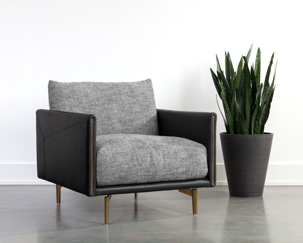 Sunpan - 5West Ashi Armchair - Nash Zebra / Coal Black - 110997 view 8