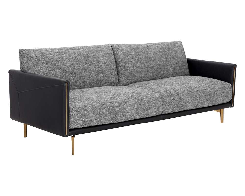 Sunpan - 5West Ashi Sofa - Nash Zebra / Coal Black - 110996 veiw 1