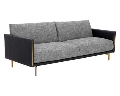 Sunpan - 5West Ashi Sofa - Nash Zebra / Coal Black - 110996 veiw 1