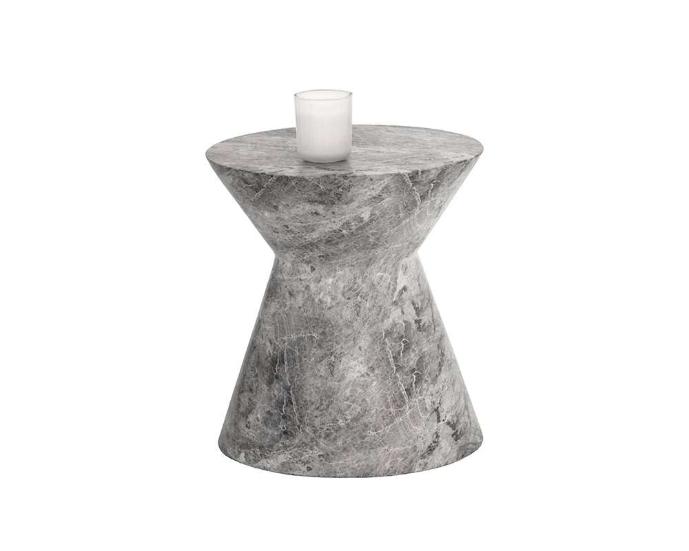 Sunpan - MIXT Astley End Table - Marble Look - Grey - 106496 veiw 1