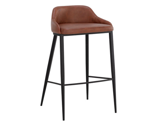 Sunpan - Astra Barstool - Black - Cinnamon Brown - 111082 view 1
