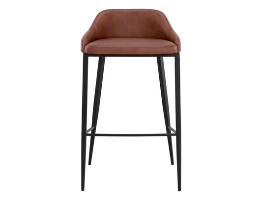 Sunpan - Astra Barstool - Black - Cinnamon Brown - 111082 view 2