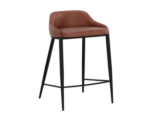 Sunpan - Astra Counter Stool - Black - Cinnamon Brown - 111083 view 1