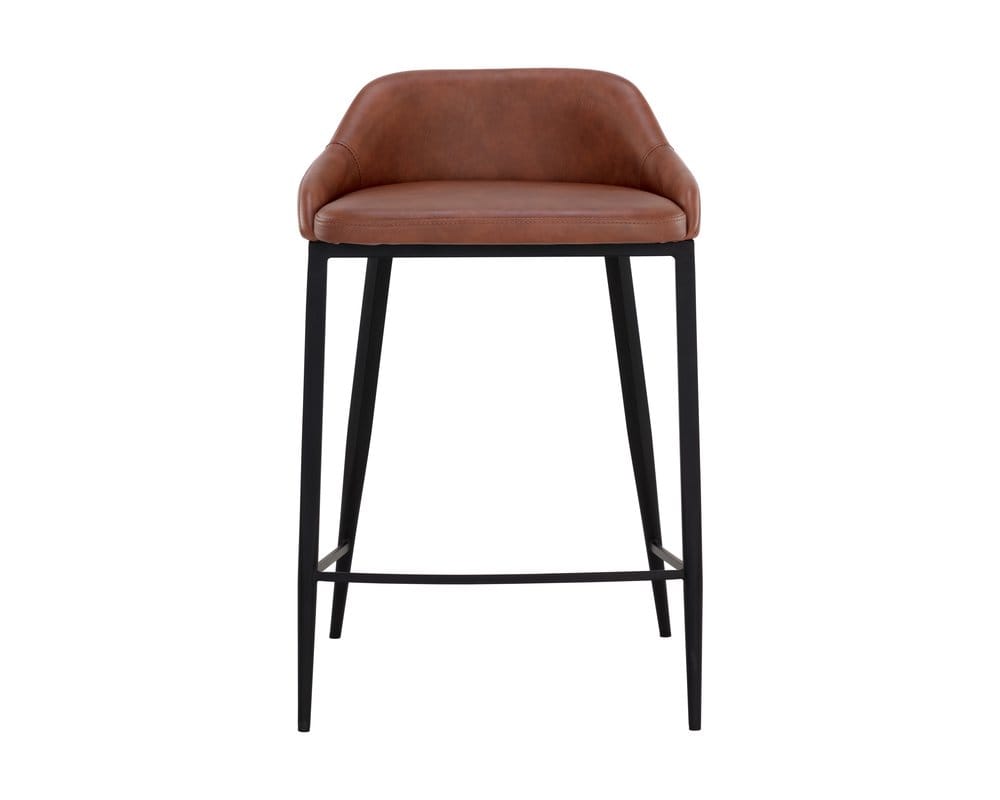 Sunpan - Astra Counter Stool - Black - Cinnamon Brown - 111083 view 2