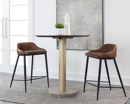Sunpan - Astra Counter Stool - Black - Cinnamon Brown - 111083 view 5