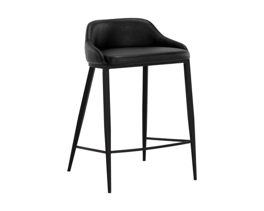 Sunpan - Astra Counter Stool - Black - Nightfall Black - 111081 view 1