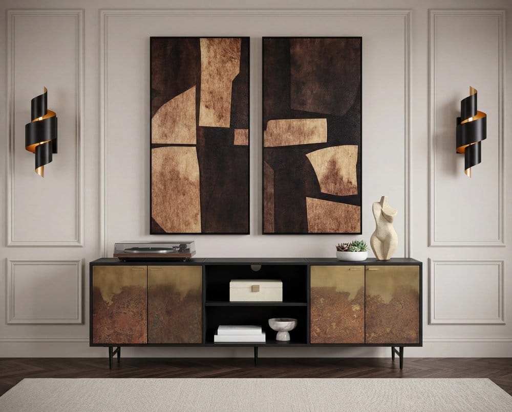 Sunpan - Auburn Media Console And Cabinet - 110236 view 8