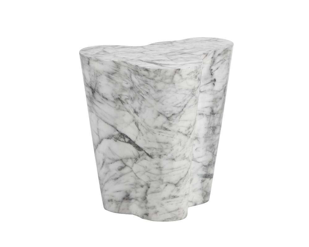 Sunpan - MIXT Ava End Table - Large - Marble Look - 103311 veiw 2