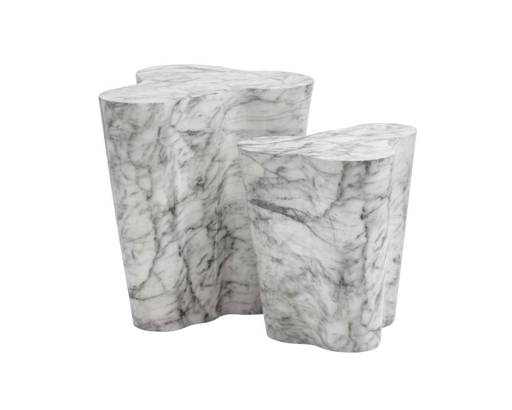 Sunpan - MIXT Ava End Table - Large - Marble Look - 103311 veiw 4