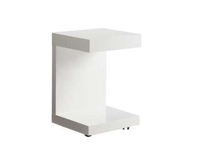 Sunpan - Ikon Bachelor End Table - High Gloss White - 36556 veiw 3