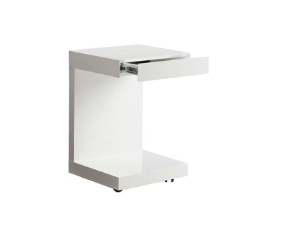 Sunpan - Ikon Bachelor End Table - High Gloss White - 36556 veiw 4