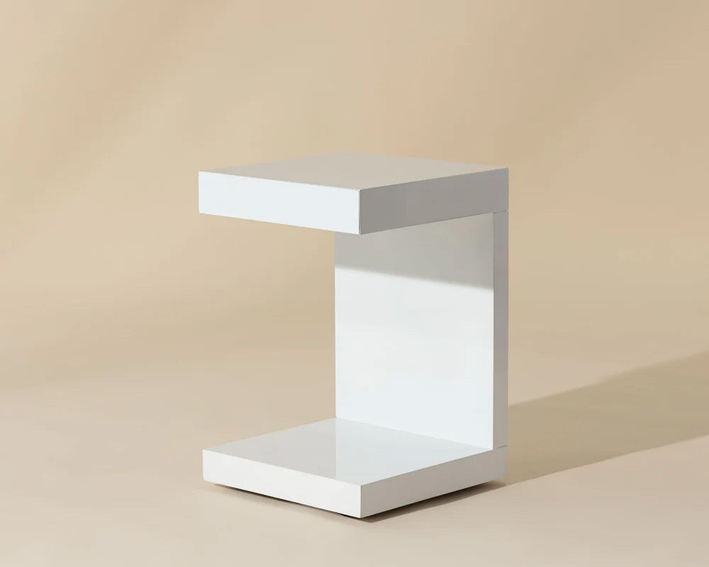 Sunpan - Ikon Bachelor End Table - High Gloss White - 36556 view 5