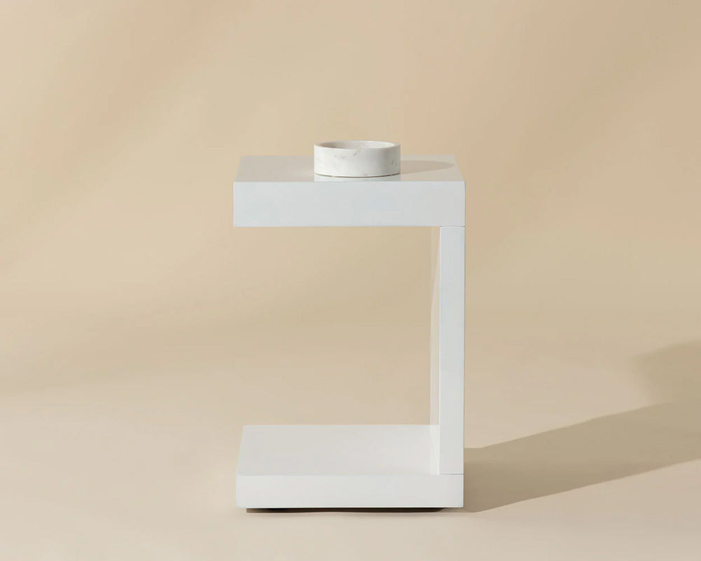 Sunpan - Ikon Bachelor End Table - High Gloss White - 36556 view 8