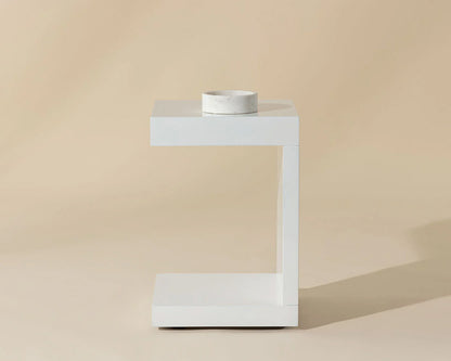 Sunpan - Ikon Bachelor End Table - High Gloss White - 36556 view 8