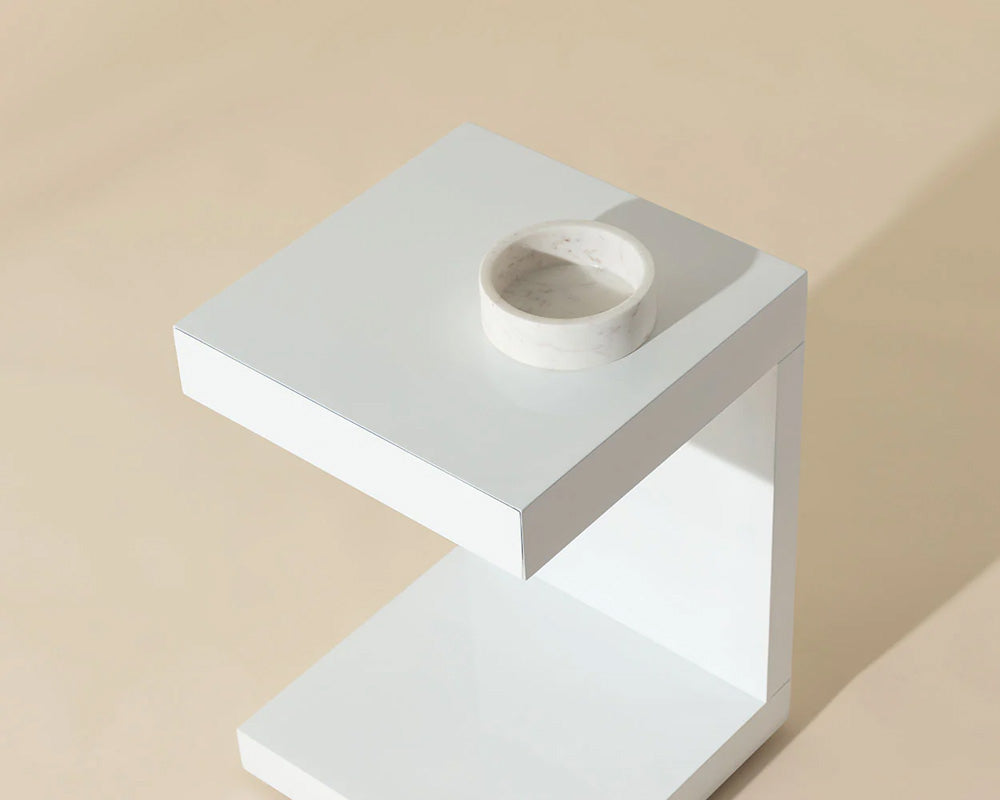Sunpan - Ikon Bachelor End Table - High Gloss White - 36556 view 9
