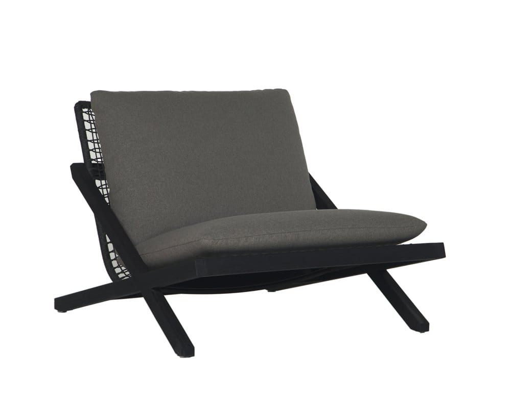 Sunpan - Bari Lounge Chair - Charcoal - Gracebay Grey - 109460 view 1