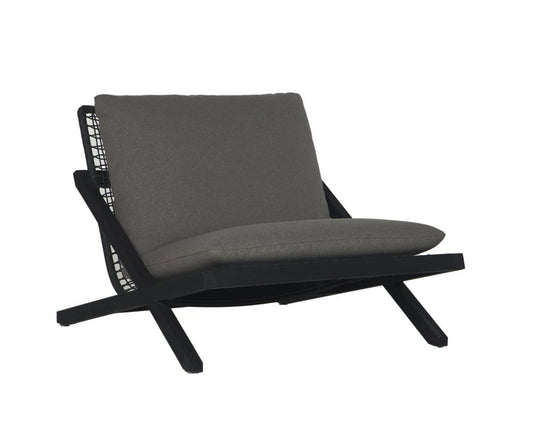 Sunpan - Bari Lounge Chair - Charcoal - Gracebay Grey - 109460 view 1